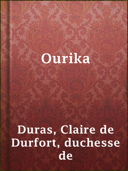 Title details for Ourika by duchesse de Claire de Durfort Duras - Available